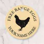 フリーレンジファーム生卵チキンシルエット フェイバータグ (正面)