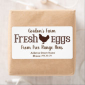 フリーレンジヘンスラベルの生卵 ラベル (インサイチュ)