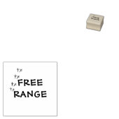 フリーレンジ卵スタンプ ラバースタンプ (押印)