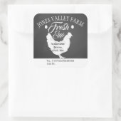 フリーレンジ卵ボックスラベルファームショップ スクエアシール (バッグ)