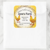 フリーレンジ卵ボックスラベルファームショップ スクエアシール (バッグ)