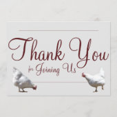 フリーレンジ・ファーム・チキンのディナー・メニューカード メニュー (裏面)