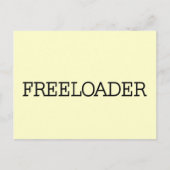 フリーローダーTシャツとギフト ポストカード (正面)