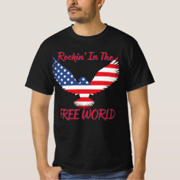 フリーワールドアメリカン・イーグルUSAでのロックイン Tシャツ