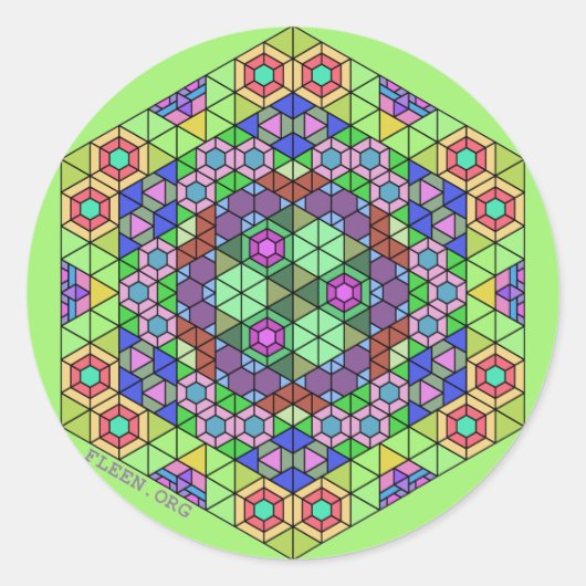 フリーンのステッカー#4 ラウンドシール (正面)