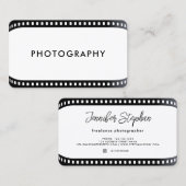 フリー写真家転が映画カメラホワイトBusi 名刺 (正面/裏面)