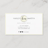 フリー化粧/美しいサロンカスタムロゴ- ロイヤリティカード (裏面)