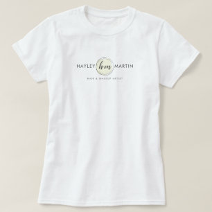 フリー化粧/美しいサロンカスタムロゴ Tシャツ