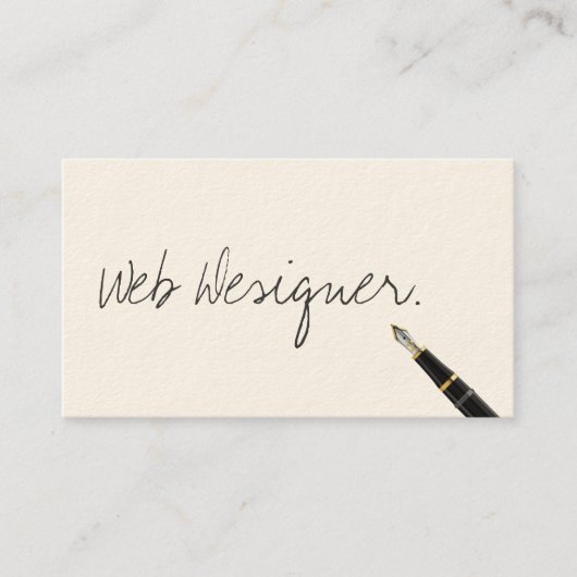 フリー手書き入力スクリプトWebデザイン名刺 名刺 (正面)