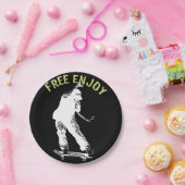 フリー楽しむレトロアーバンスケートボード ペーパープレート (パーティー)