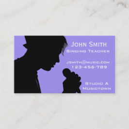 フリー歌う声コーチの音楽の先生 名刺