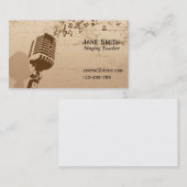 フリー歌う声コーチの音楽の先生 名刺 (正面/裏面)
