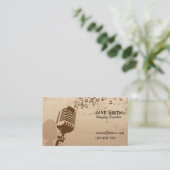 フリー歌う声コーチの音楽の先生 名刺 (スタンド正面)