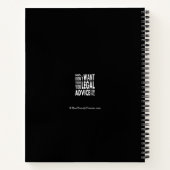 フリー法務アドバイス-おもしろい弁護士引用文 ノートブック (裏面)