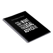 フリー法務アドバイス-おもしろい弁護士引用文 ノートブック (右側)