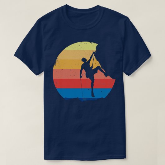 フリー登山登山者 Tシャツ (デザイン正面)
