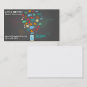 フリー社会的なマーケティングのプロフェッショナル 名刺 (正面/裏面)