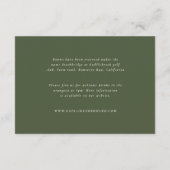 フリー素朴ジファームハウスエレガントウェディング詳細 エンクロージャーカード (裏面)