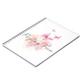 フリー飛んでいるスパイラル仕訳帳 ノートブック (左側)