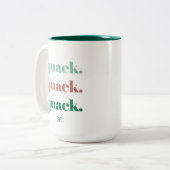 フリー飛んでいるダックマグ ツートーンマグカップ (正面左)