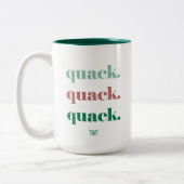 フリー飛んでいるダックマグ ツートーンマグカップ (左)