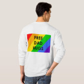 フリー・ダッド・ハグス 長袖Tシャツ Tシャツ (裏面フル)