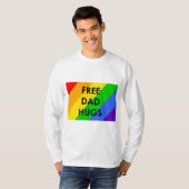 フリー・ダッド・ハグス 長袖Tシャツ Tシャツ (正面フル)