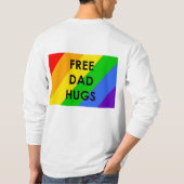 フリー・ダッド・ハグス 長袖Tシャツ Tシャツ (裏面)