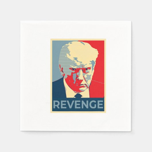 フリー・ドナルド・トランプ・マグカップは共和党の復讐マガを撃った スタンダードカクテルナプキン (正面)