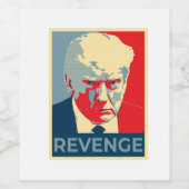 フリー・ドナルド・トランプ・マグカップは共和党の復讐マガを撃った ワインラベル (シングルラベル)