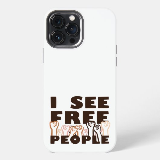 フリー・ピープルが見える iPhoneケース (裏面)