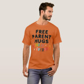 フリー・ペアレント・ハグス ガール Tシャツ (正面フル)