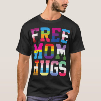 フリー・マム・ハグス LGBTプライドパレード レインボー Tシャツ