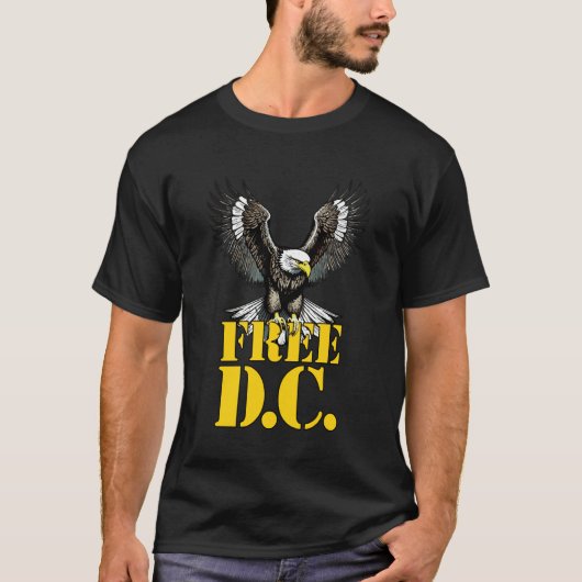 フリーDCワシントンD.C.抗議グッズ Tシャツ (正面)
