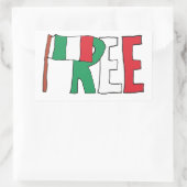 フリーItaly - Italexit 長方形シール (バッグ)