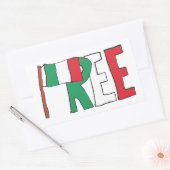 フリーItaly - Italexit 長方形シール (封筒)