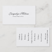 フリーJacquelyn Molinaは芸術家を構成します 名刺 (正面/裏面)