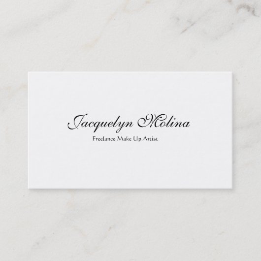 フリーJacquelyn Molinaは芸術家を構成します 名刺 (正面)