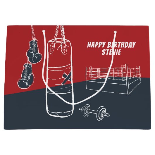 フリーTImeボクシングラージ抱き枕 ラージペーパーバッグ (正面)