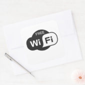 フリーWiFiスクエアステッカー スクエアシール (封筒)