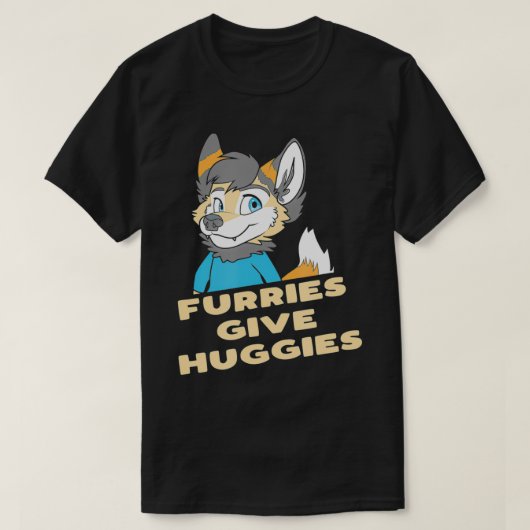 フリ与えーズHurryハグおもしろいかわいいOwO Fu Tシャツ (デザイン正面)
