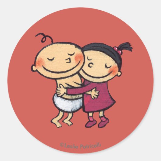 フリ最高のーズハグ ラウンドシール (正面)