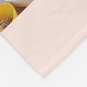 フリ最高のーズバラ金ゴールドグリッター赤面写真コラージュ フリースブランケット (角)