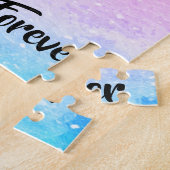 フリ最高のーズフォーエバーブロンドブルネットカラースプラッシュ ジグソーパズル (側面)