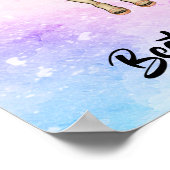 フリ最高のーズフォーエバーブロンドブルネットカラースプラッシュ ポスター (角)