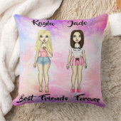 フリ最高のーズフォーエバーブロンド&ブルネットカスタム クッション (ブランケット)