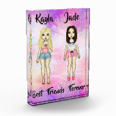 フリ最高のーズフォーエバーブロンド&ブルネットカスタム フォトブロック (左)