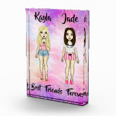 フリ最高のーズフォーエバーブロンド&ブルネットカスタム フォトブロック (右)