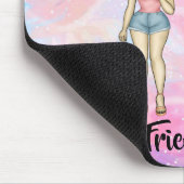 フリ最高のーズフォーエバーブロンド&ブルネットカスタム マウスパッド (コーナー)