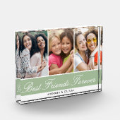 フリ最高のーズフォーエバー3写真コラージグリーン フォトブロック (左)